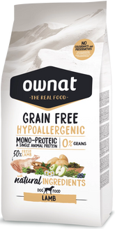 Ownat Grain Free Aliment Sec Chien Hypoallergenic Agneau 12 Kg